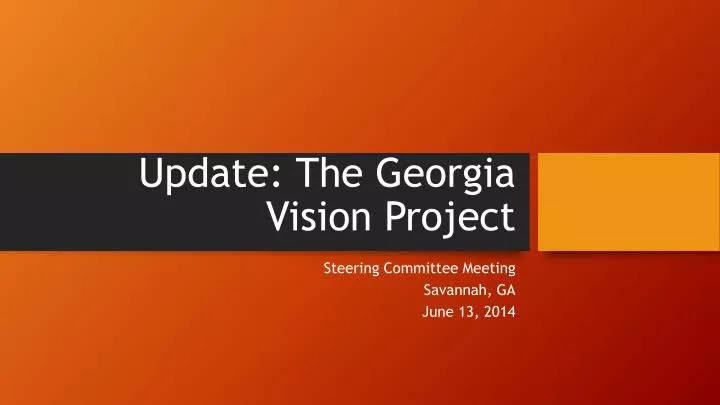 update the georgia vision project