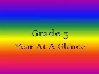 Grade 3 Year At A Glance