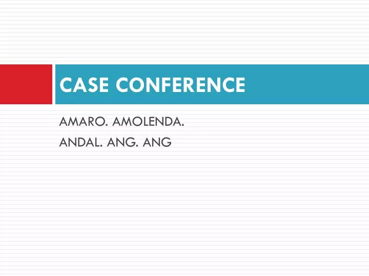 case conference