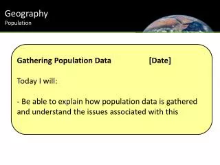 Geography Population