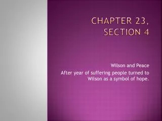 Chapter 23, Section 4