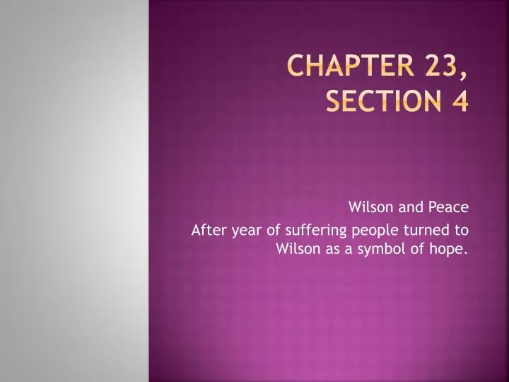 chapter 23 section 4