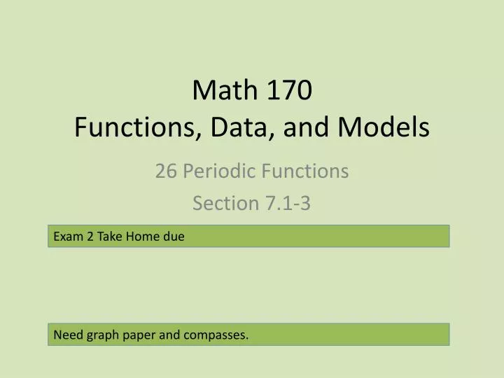 math 170 functions data and models
