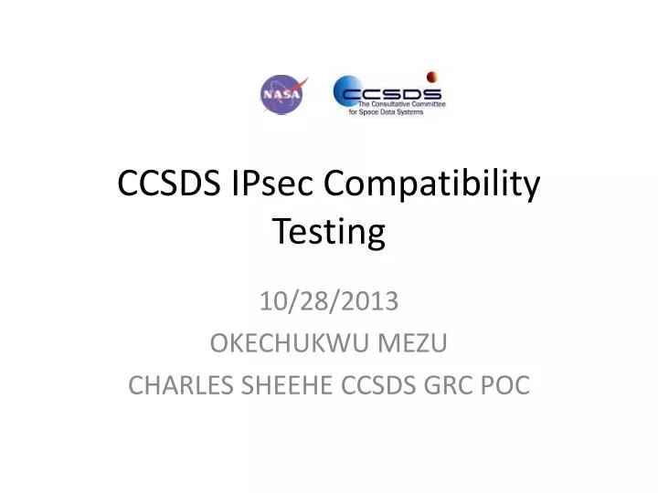 ccsds ipsec compatibility testing
