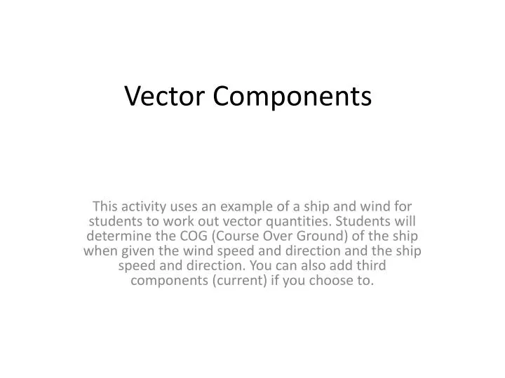 vector components
