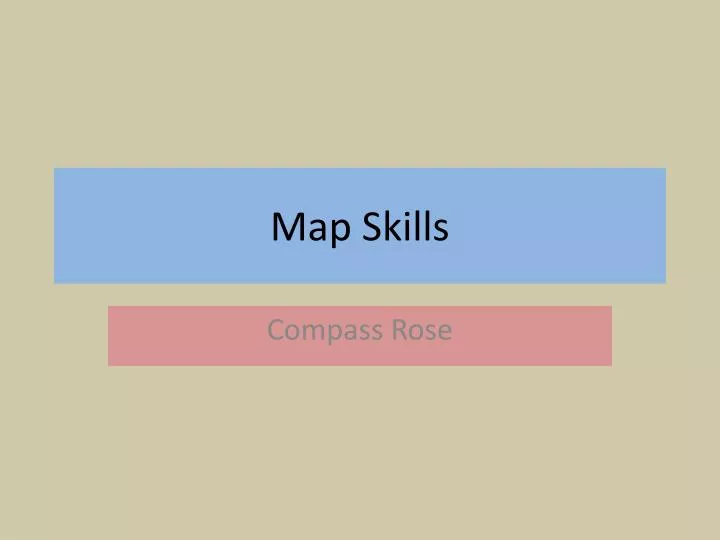 map skills