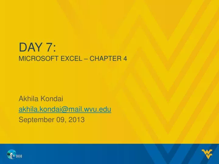 day 7 microsoft excel chapter 4