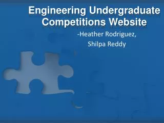 Engineering Undergraduate Competitions Website