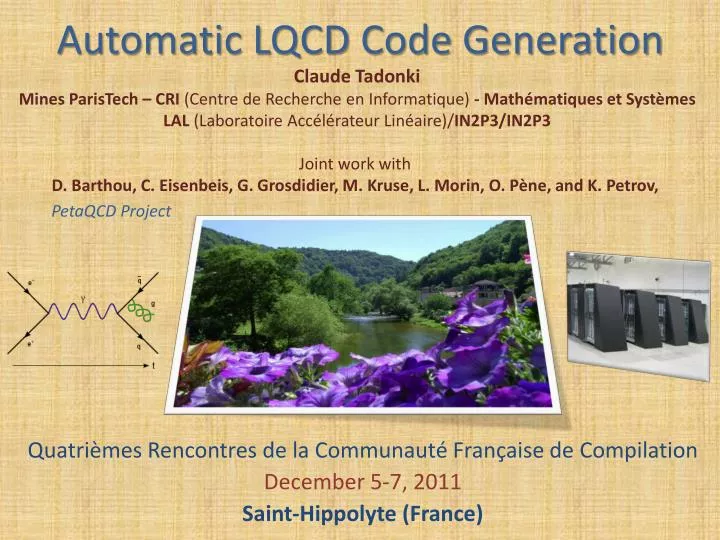 automatic lqcd code generation