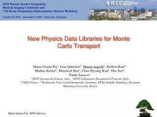 New Physics Data Libraries for Monte Carlo Transport