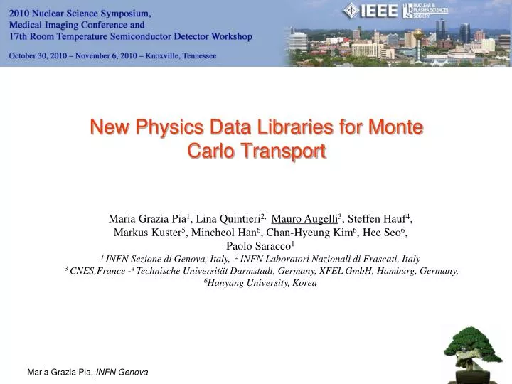 new physics data libraries for monte carlo transport