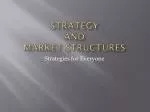 Strategy and Market Structures