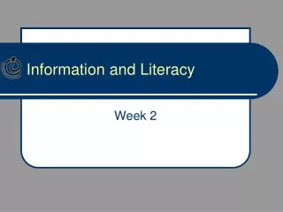 Information and Literacy