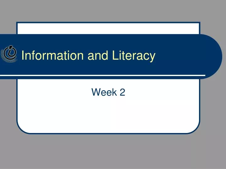 information and literacy