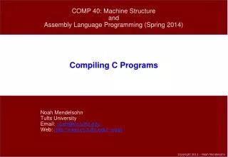 Compiling C Programs