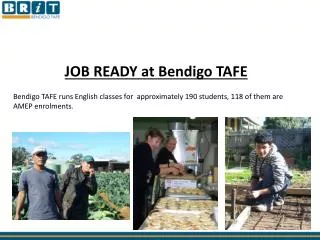 JOB READY at Bendigo TAFE