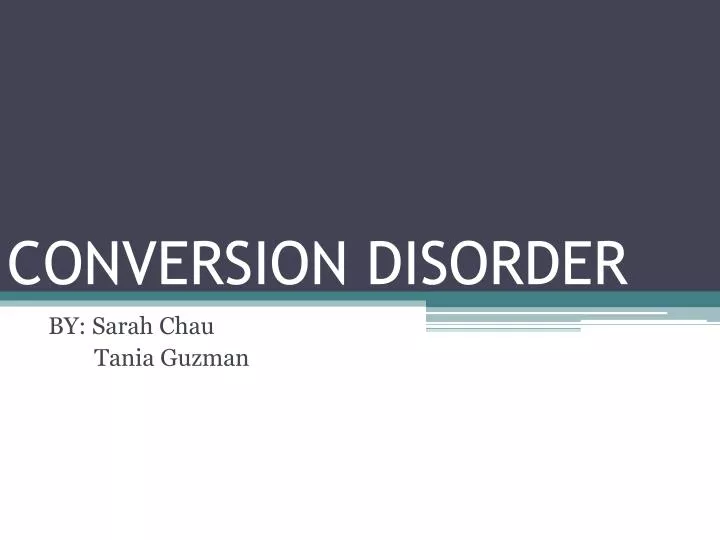 conversion disorder