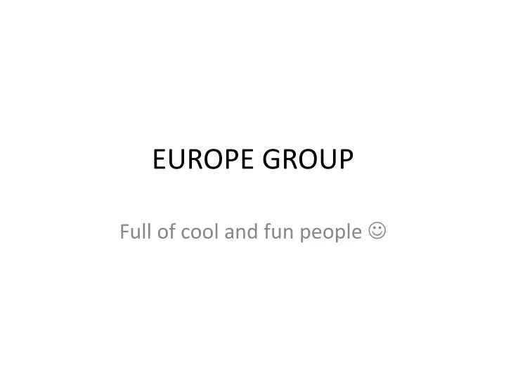europe group