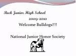 Beck Junior High School - slide 1