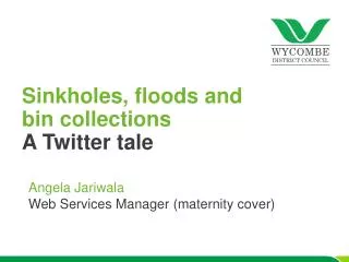 Sinkholes, floods and bin collections A Twitter tale