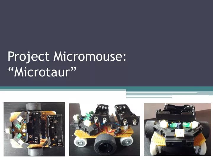 project micromouse microtaur