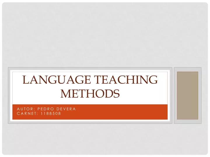 language teaching methods