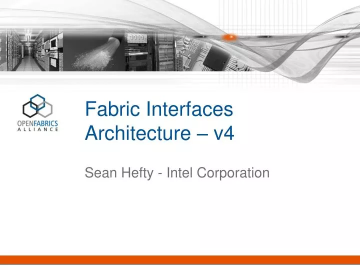fabric interfaces architecture v4