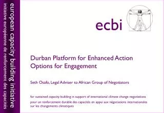 Durban Platform for Enhanced Action Options for Engagement