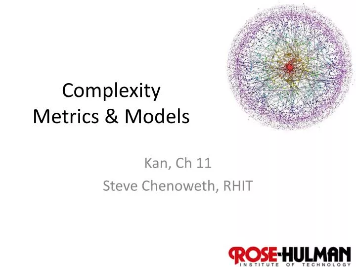 complexity metrics models