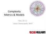 Complexity Metrics &amp; Models - slide 1