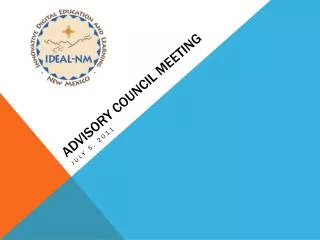 Advisory council meeting