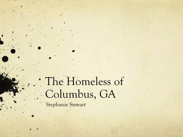 the homeless of columbus ga