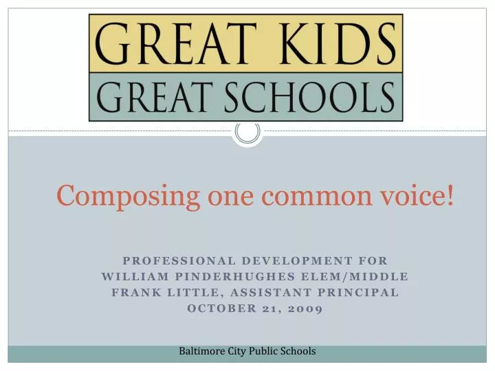 composing one common voice