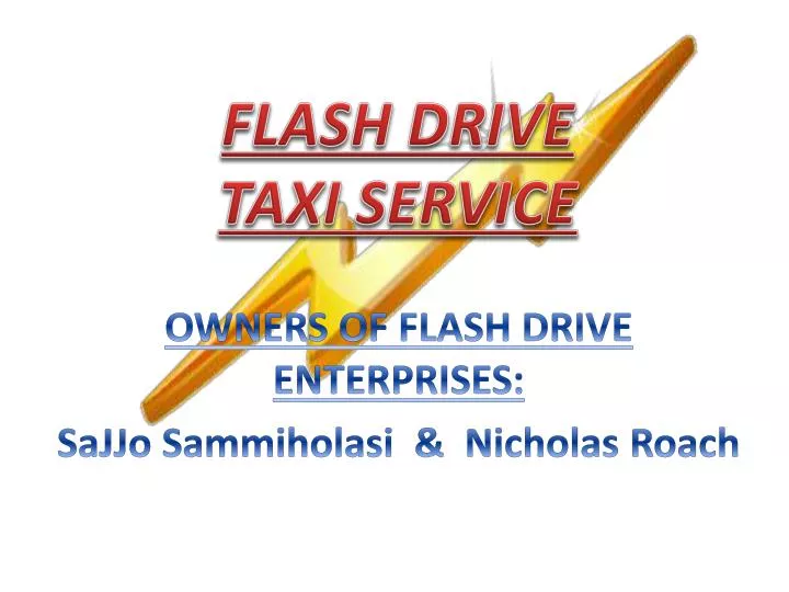 flash drive taxi service