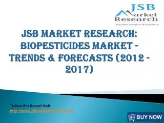 JSB Market Research: Biopesticides Market