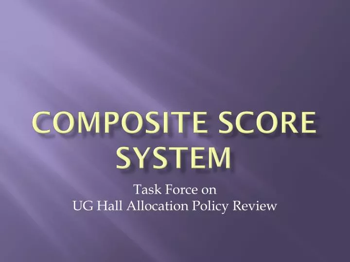 composite score system