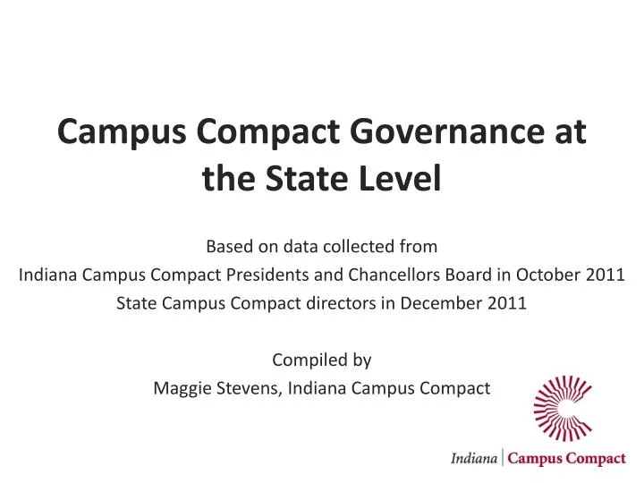 campus compact governance at the state level