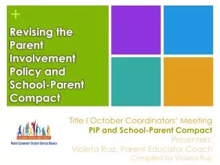 Revising the Parent Involvement Policy and School-Parent Compact