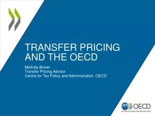 Transfer Pricing and the OECD