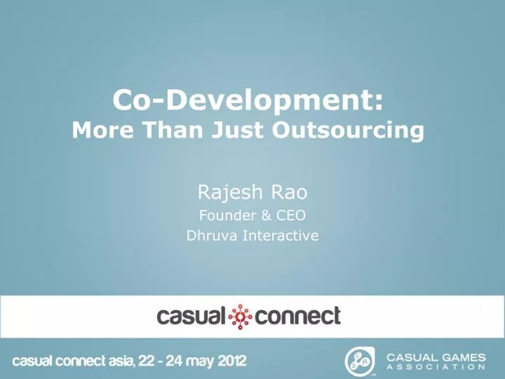 co development more than just outsourcing