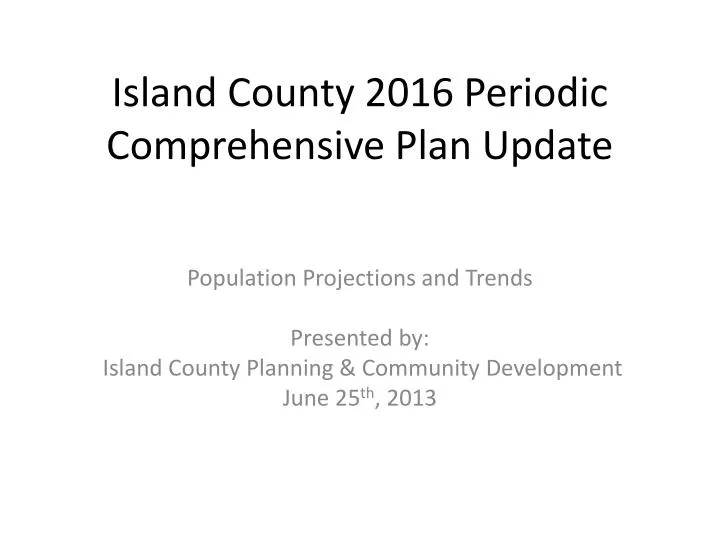 island county 2016 periodic comprehensive plan update