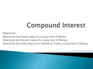 compound interest