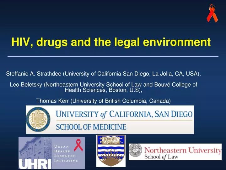 hiv drugs and the legal environment