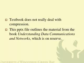 Textbook does not really deal with compression.