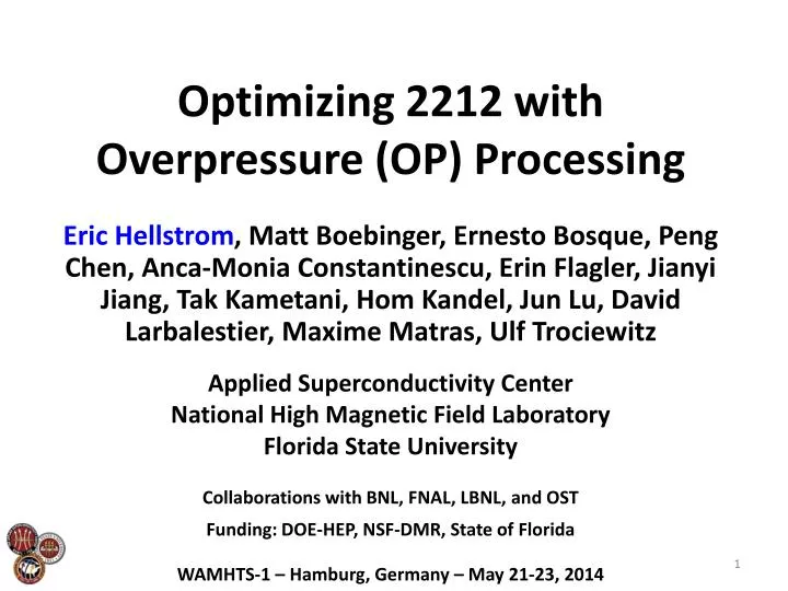 optimizing 2212 with overpressure op processing