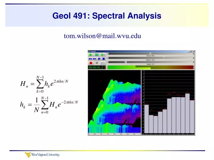 geol 491 spectral analysis