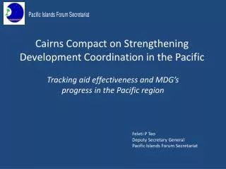 Cairns Compact on Strengthening Development Coordination in the Pacific