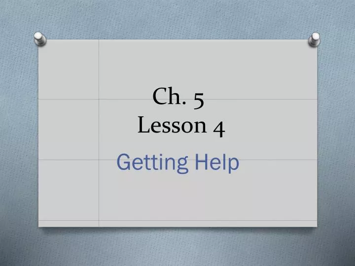 ch 5 lesson 4