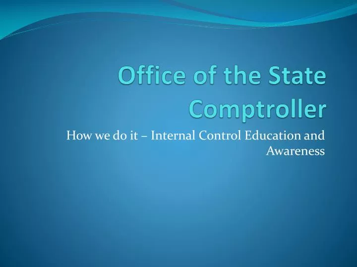 office of the state comptroller