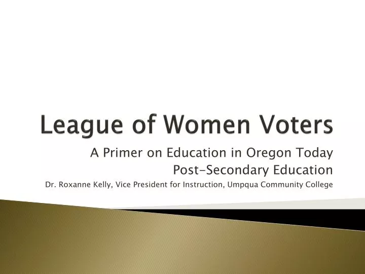 league of women voters